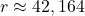 r \approx 42,164