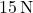 15 \, \text{N}