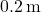 0.2 \, \text{m}