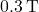 0.3 \, \text{T}