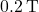 0.2 \, \text{T}