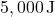5,000 \, \text{J}